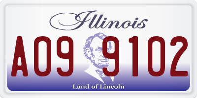 IL license plate A099102