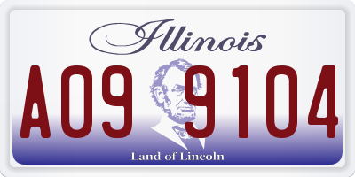IL license plate A099104