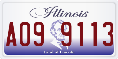 IL license plate A099113