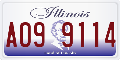 IL license plate A099114