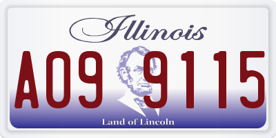 IL license plate A099115