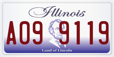 IL license plate A099119