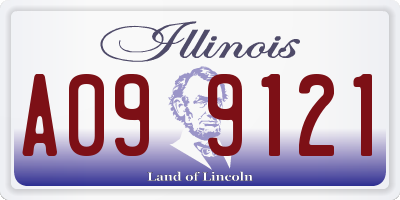 IL license plate A099121