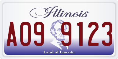 IL license plate A099123