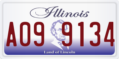 IL license plate A099134