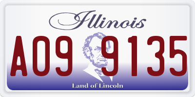 IL license plate A099135