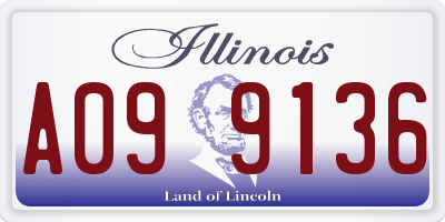 IL license plate A099136