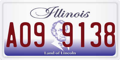 IL license plate A099138