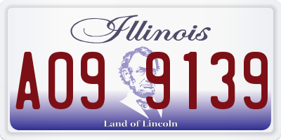 IL license plate A099139