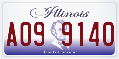 IL license plate A099140