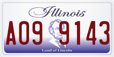 IL license plate A099143