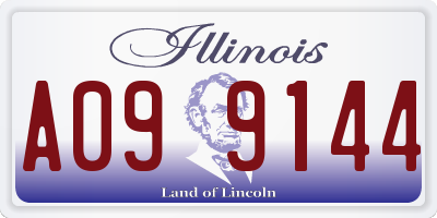 IL license plate A099144