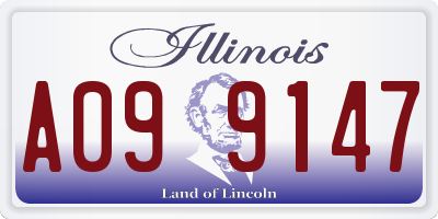 IL license plate A099147