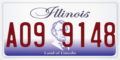 IL license plate A099148