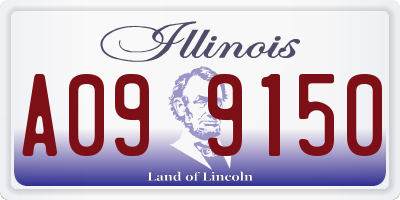 IL license plate A099150
