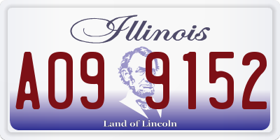 IL license plate A099152
