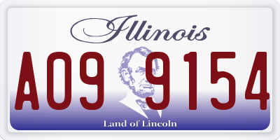 IL license plate A099154