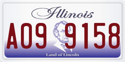IL license plate A099158