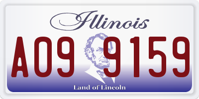 IL license plate A099159