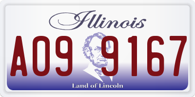 IL license plate A099167