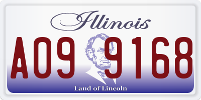 IL license plate A099168