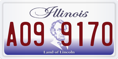 IL license plate A099170