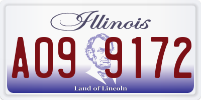 IL license plate A099172