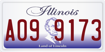 IL license plate A099173