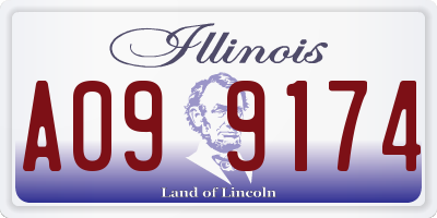 IL license plate A099174