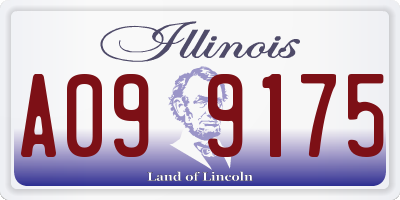 IL license plate A099175
