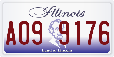 IL license plate A099176