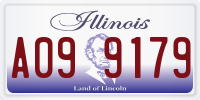 IL license plate A099179