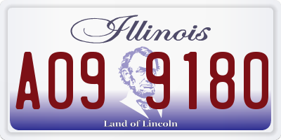 IL license plate A099180