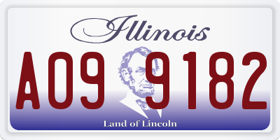 IL license plate A099182