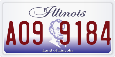 IL license plate A099184