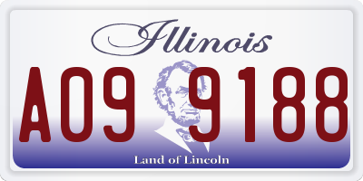 IL license plate A099188