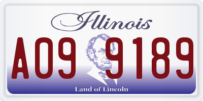 IL license plate A099189