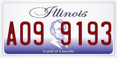 IL license plate A099193