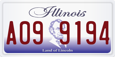 IL license plate A099194