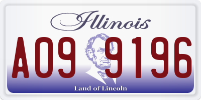 IL license plate A099196
