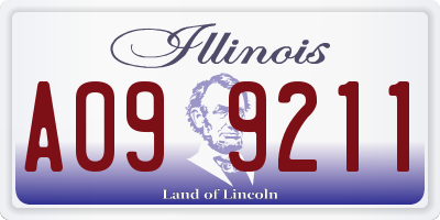 IL license plate A099211