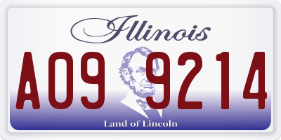 IL license plate A099214
