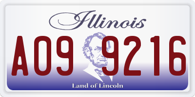 IL license plate A099216