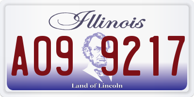 IL license plate A099217