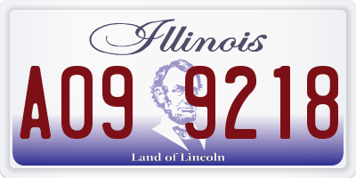 IL license plate A099218