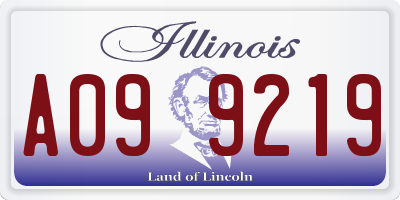 IL license plate A099219