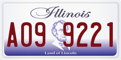 IL license plate A099221