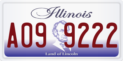 IL license plate A099222