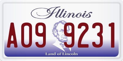 IL license plate A099231