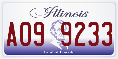 IL license plate A099233